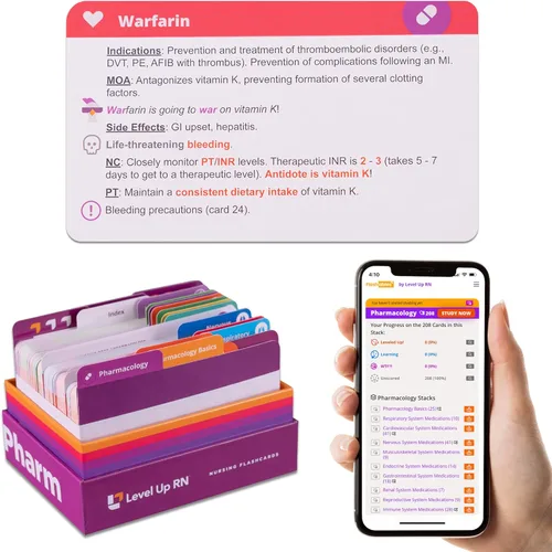 Vista 5 de Tarjetas flash de farmacología + tarjetas flash Med-Surg + libro de ejercicios de cálculos de dosis - Preparación para la prueba NCLEX ATI HESI 2026