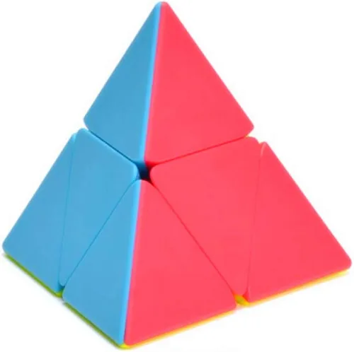 CuberSpeed Pyramorphix - Cubo de velocidad sin pegatinas Pirámide 2x2 Cubo Triángulo Speed Cube Puzzle