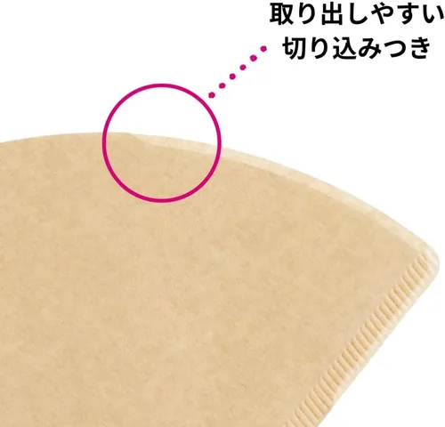 Vista 3 de Hario Pegasus - Filtros de fondo plano, tamaño 02, natural, 100