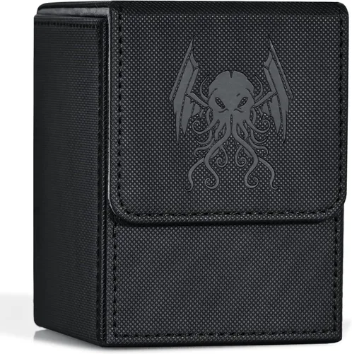 ZLCA Caja de Mazos de Cartas para MTG Yugioh TCG, Caja de Almacenamiento de Cartas con Divisores que Contiene Más de 100 Cartas Enfundadas, Estuche