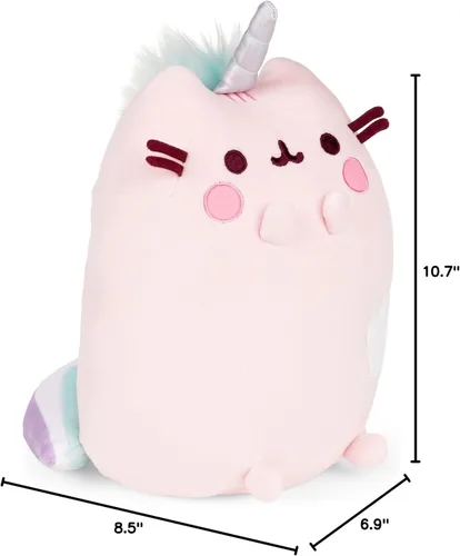 Vista 7 de GUND Pusheen Dreamy Pusheenicorn Peluche de Animal de Peluche de Gato Squisheen Extra Suave, Rosa, 9.5