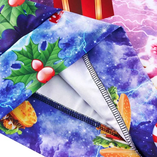 Vista 4 de AIDEAONE - Sudaderas unisex con estampado feo de navidad 3D, manga larga