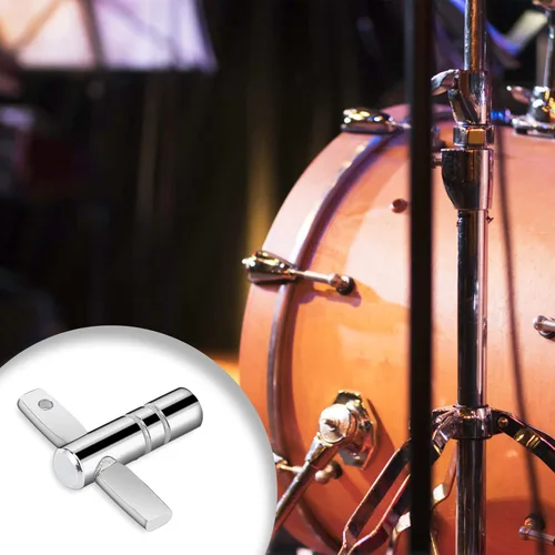 Vista 2 de Soulmate Drum Keys - Paquete de 5 afinadores de tambor con llave de afinación de tambor con llave de movimiento continuo, herramienta de percusión