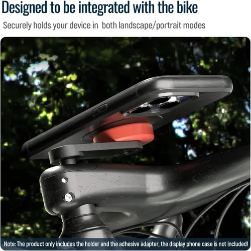 Vista 7 de sincetop Soporte para teléfono de bicicleta, Tapa de vástago de bicicleta de montaña Soporte para teléfono, Abrazadera universal de aluminio