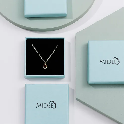 Vista 7 de MIDEEO - Collares con colgante de hoja de oro de 14 quilates para mujer, gargantilla con moneda o sol, medallón delicado con luna y estrella