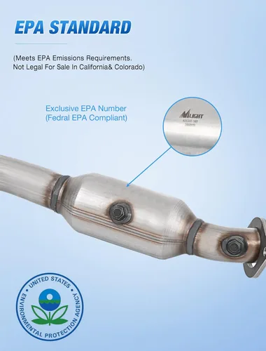 Vista 2 de Nilight Convertidor catalítico para Dodge Ram 1500 5.7L V8 2009 2010 2011 2012 2013 2014 2015 2016 (estándar EPA)
