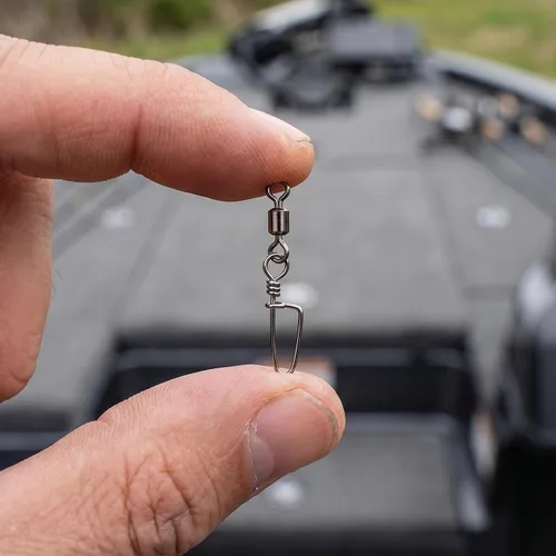 Vista 8 de 110 piezas de acero inoxidable barril giratorio accesorios de pesca, equipo de pesca premium con rodamiento de bolas, conector giratorio de broches