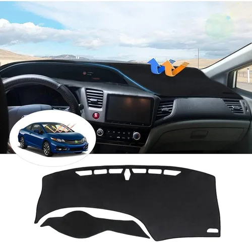 Vista 32 de CARTIST Ajuste personalizado para cubierta de tablero de gamuza 2016 2017 2018 2019 2020 Kia Optima alfombrilla de tablero antideslizante