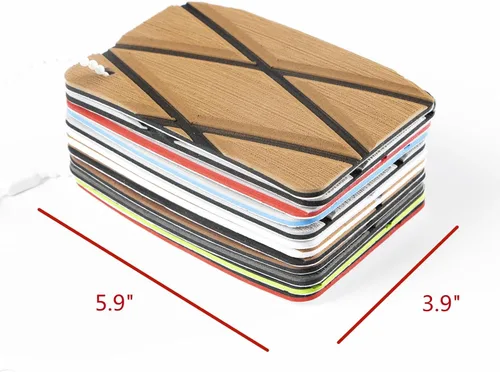 Vista 2 de KXKZREN Pisos de lancha de espuma EVA para cubierta de tarjetas de muestra autoadhesivas antideslizantes de teca sintética lancha de motor RV yate