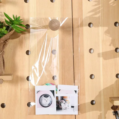 Vista 5 de 240 bolsas para colgar puertas de 6 x 9 pulgadas, bolsa de plástico transparente para pomos de puerta, bolsa de embalaje, bolsa de OPP transparente