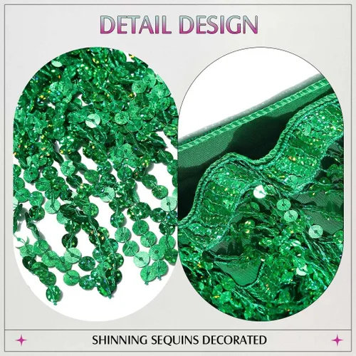 Vista 4 de Victray - Falda para danza del vientre, falda con borla, bufanda de lentejuelas, disfraz para mujer