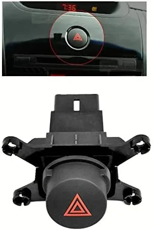 Vista 7 de Interruptor de advertencia de peligro de coche Interruptor de luz de emergencia Botón de doble flash para Cerato Forte 2009 2010 2011 937901M000
