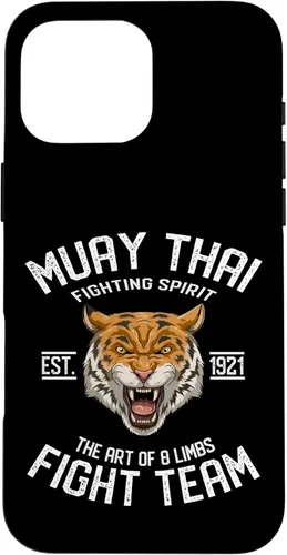 Vista 19 de iPhone 16 Muay Thai Tiger - Thai Boxing and Kickboxing Gift Case