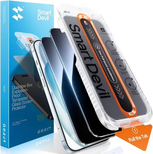 Vista 16 de SMARTDEVIL Paquete de 2 protectores de pantalla de privacidad para iPhone