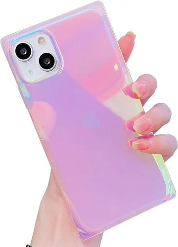 Vista 44 de KERZZIL Elegante Funda con Concha de Madre Perla para Niña Compatible con iPhone 14 de 6.1 Pulgadas, Funda Rectángulo con Borde, Elegante y delgada
