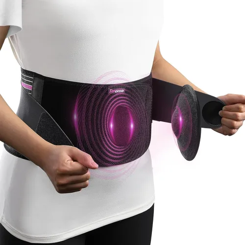 Vista 8 de Faja Abdominal con Correa Presurizada y Almohadilla 3D para Soporte de Hernia Umbilical, Ajustable, Discreta Debajo de la Ropa para Hombres y Mujeres