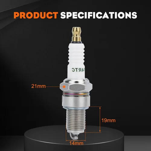 Vista 6 de Bujía Hipa BPR4ES para NGK 6578 7222 Kawasaki 92070-7004 FR691V FR730V FR651V John Deere M805853