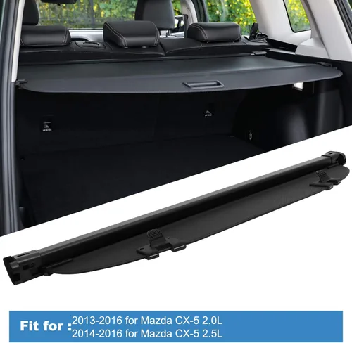 Vista 2 de ECCPP, cubierta de seguridad para cajuela retráctil de Mazda CX-5 2013-2016, para equipaje y carga