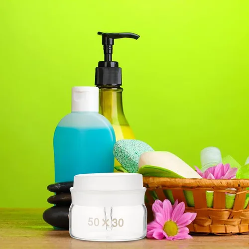 Vista 7 de iplusmile Botella de pesaje de laboratorio con tapa, paquete de 2 frascos de pesaje de vidrio transparente para muestras químicas y biológicas