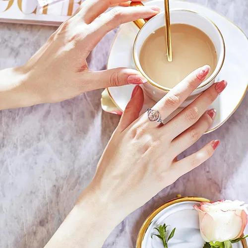 Vista 2 de Anillo de plata de ley S925 con amuleto de pentagrama de pentáculo, nudo celta, estrella y bruja, joyería para mujeres y hombres