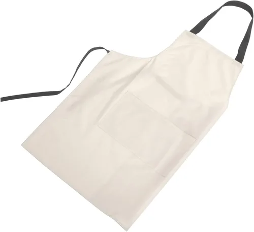HOMSFOU Waterproof Kitchen Apron Men and Women Pvc Waist Apron with Large Pocket for Adults Suitable for Restaurant and Home Use