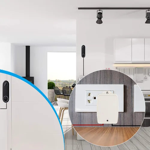 Vista 5 de Transformador enchufable de 24 V CA y 40 VA, transformador de timbre compatible con todos los timbres de puerta, Nest, Ecobee, Sensi y termostato