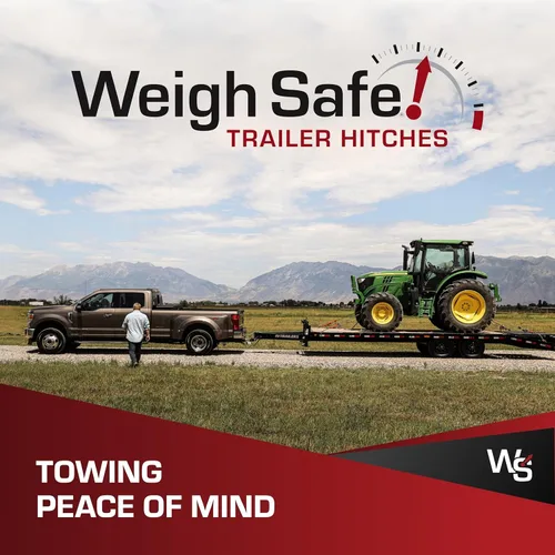 Vista 7 de Weigh Safe Enganche de remolque de 180 grados, enganche de remolque ajustable para remolque, compatible con receptores de 3 pulgadas, caída de 8