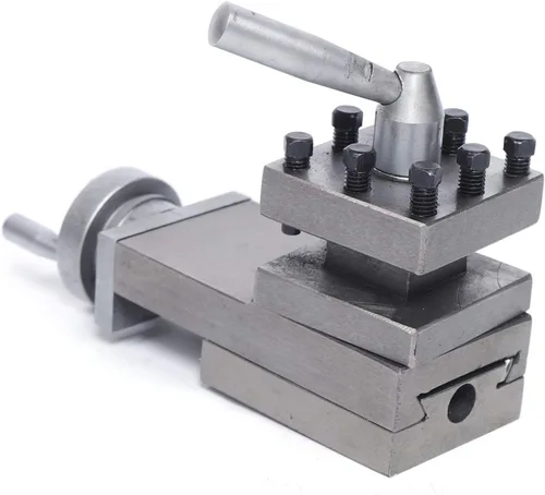 Vista 6 de Soporte para herramientas de torno para piezas de torno, Piezas de torno de hierro fundido, Torno de metal Cruz Slide & Tool Holder, Piezas de torno