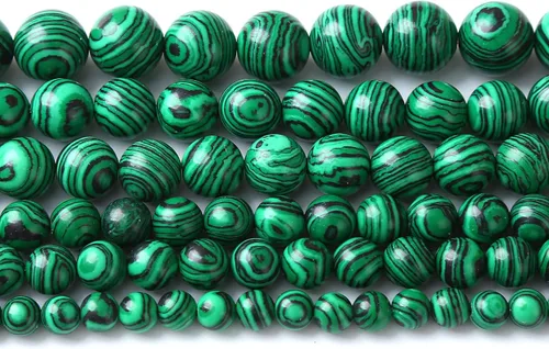 Vista 36 de 36 piezas de cuentas sueltas de espacio de jade de epidoto verde y rojo natural de 10 mm, cuentas redondas para hacer joyas DIY, collares, pulseras