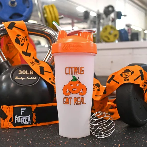 Vista 4 de Forza Sports Licuadora Botella x Coctelera clásica de 28 onzas - Citrus Got Real