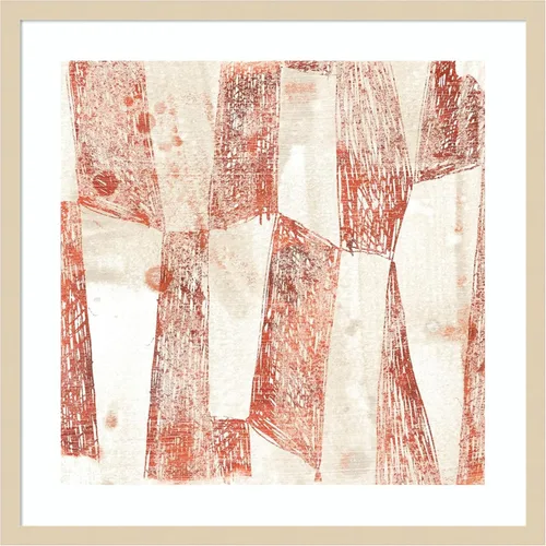Vista 12 de Amanti Art Framed Wall Art Print 21x21 Red Earth Textile VII by June Erica Vess, Abstract Wall Art, Modern Contemporary Decor, Medium Poster