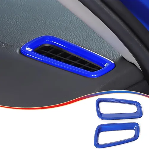 MUXEE 11.ª generación Civic 2 piezas Cubierta de ventilación de aire superior del tablero para Honda Civic 2022 2023 2024 2025 2026 - ABS Azul