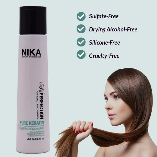 Vista 6 de Fairy Silk - Champú reconstructor de queratina pura, 8.50 fl x 1