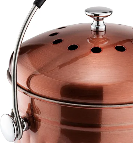 Vista 8 de RED FACTOR Contenedor de Compost Premium para Encimera de Cocina - Cubo de Residuos de Alimentos de Acero Inoxidable con Tecnología Innovadora