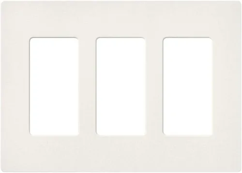 Vista 9 de Lutron Claro Placa Cubierta para Interruptor de Luz, Placa de Pared de 3 Posiciones, para Interruptores de Luz Decorativos, Cubierta de Interruptor