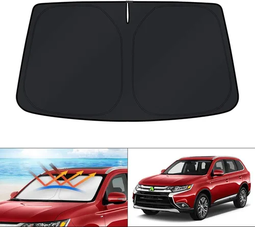 Vista 137 de KUST Parasol para parabrisas para Volkswagen VW Taos 2022-2025 2026, accesorios para ventana, protector de visera solar, plegable, bloquea los rayos