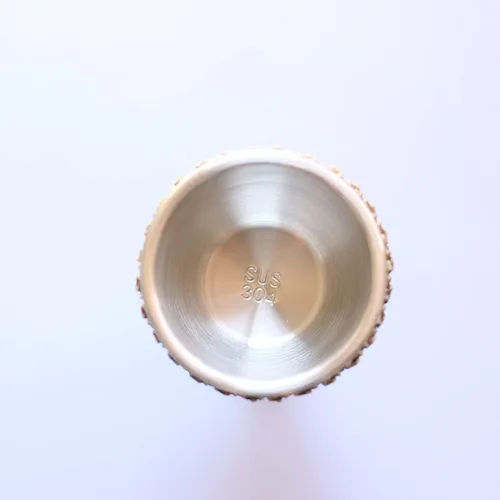 Vista 2 de Copa de cáliz de dragón medieval de acero inoxidable, copas de vino de osario de esqueleto de dragón gótico, 7 onzas.