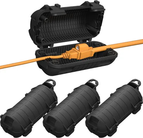 Vista 11 de Cubierta para Cable de Extensión para Exteriores, Protector de Conector de Cable IP54 Resistente al Agua, Caja de Seguridad Eléctrica