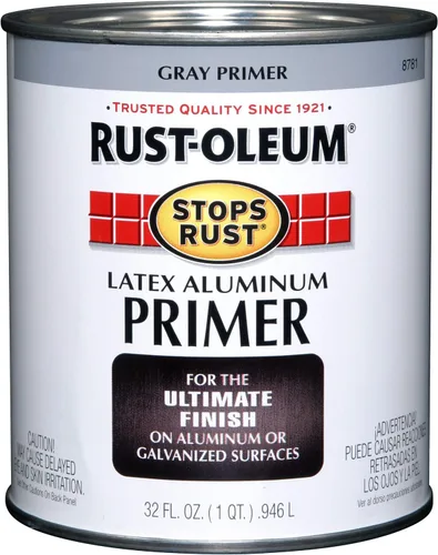 Rust-Oleum 8781502-2PK - Imprimación plana de aluminio para prevención del óxido, 32 onzas (paquete de 2)