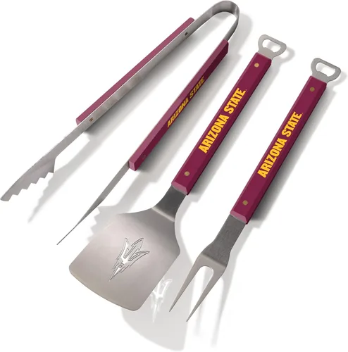 Vista 10 de YouTheFan NCAA Spirit Series - Juego de barbacoa de 3 piezas