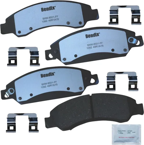 Vista 165 de Pastillas de freno Bendix Fleet Metlok MKD52FM para Apollo, Centurion, Century, Chasis Comercial, Electra, Estate Wagon, GS, 50, 400, 455, LeSabre