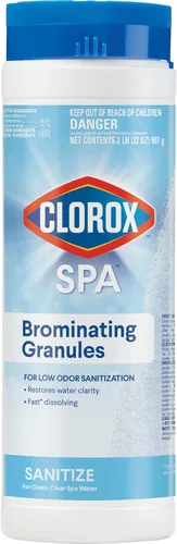 Clorox® Pool&Spa™ Gránulos brominadores para spa, para sanitización con bajo olor, restaura la claridad del agua en jacuzzis y spas, 2 libras